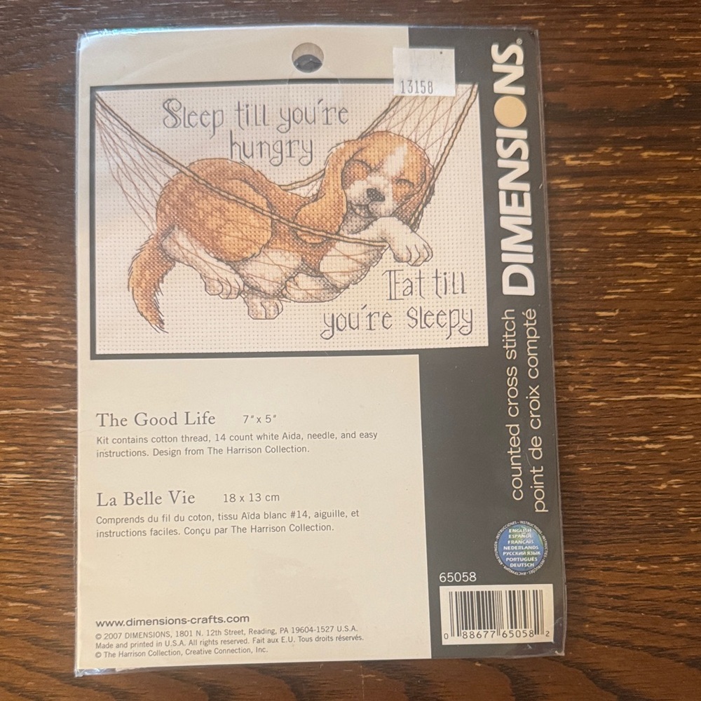 Dimensions Counted Cross Stitch kit - The Good Life
